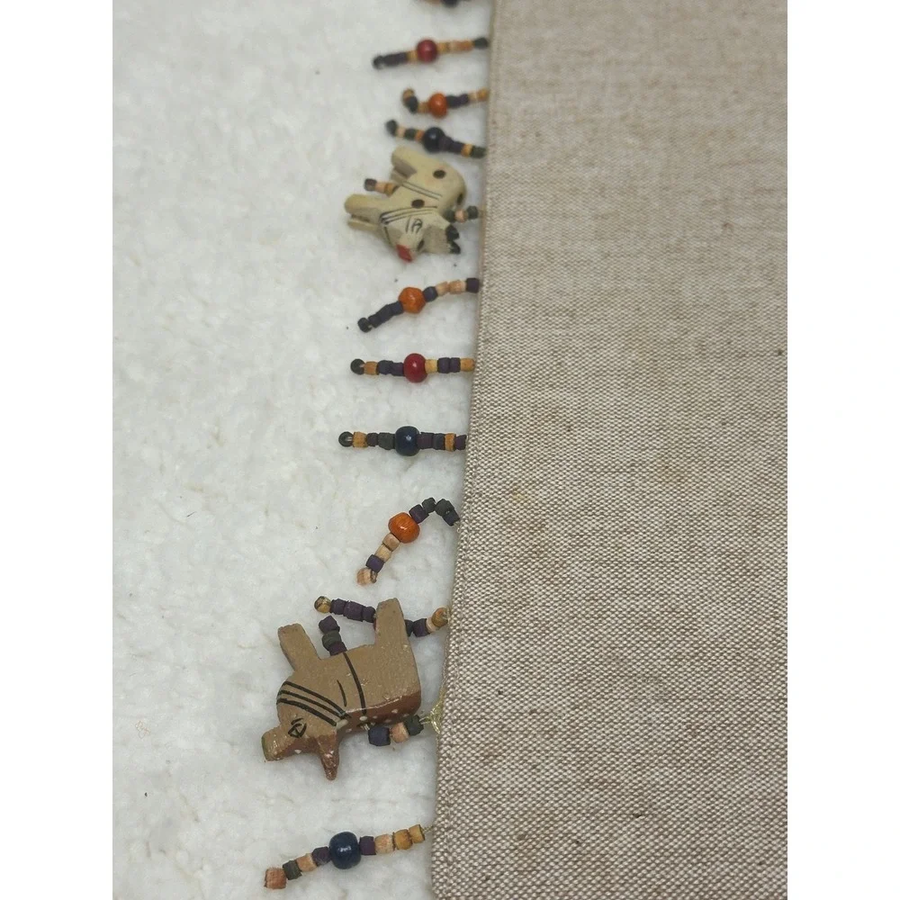Set of 4 Beaded Horse Placemats – Crafting, Upcycling & Repurposing Project Only